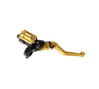 Freno Frizione Leva del cilindro principale della motocicletta con regolazione rullo in alluminio CNC da 7/8" 22 mm universale, pompa freno idraulica, maniglia frizione, manubrio(Gold Right)
