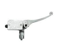 Freno Frizione Pompa freno moto da 22 mm Cilindro principale anteriore Leva freno idraulica destra for Dirt Pit Bike Quad Ciclomotore Scooter Go Kart(Silver)