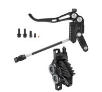 Freno idraulico IIIPRO Bike 4 pistone da 800 mm e 1550 mm MTB Brake a disco in bicicletta con olio minerale per routing a layout completo adatto per AM e DH(Black Single rear)