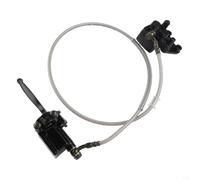 Freno Idraulico MTB Lega Acciaio Nero Completo | Include pinza, per cilindro, tubo, pastiglie, leva; installazione diretta per sostituzione rapida
