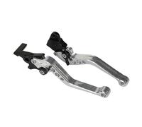 Freno Leve di Frizione Maniglia Leva frizione freno CNC universale per moto da 22 mm e 7/8" adatta alla maggior parte degli accessori per la modifica di moto e scooter. pompa freno leva(Silver A)