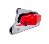Freno Moto Universale LED Lampada Posteriore Stop Targa Lucas Light Per T&riumph Cafe Racer Bonneville BSA Scrambler (Color : Chrome)