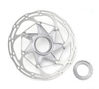 Freno per bicicletta Centerlock progettato per la compatibilità con gli standard comuni del telaio di mountain bike e bici da strada e le interfacce del mozzo (grigio, 140 mm)