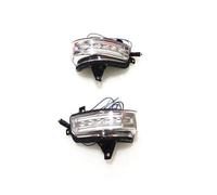 Freno Posteriore Custodia Specchietto Retrovisore A LED Per Nissan Per Serena Versione Giapponese Indicatori Direzione Laterali+DRL+Lampada Terra(BIANCO)