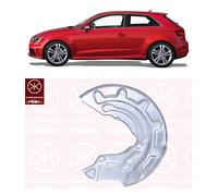 Freno Supporto Piastra Polvere Protezione - Anteriore Sinistro - Per Audi A3 (