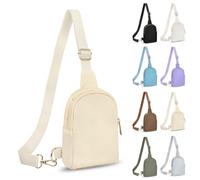 FRENOU Marsupio da cintura con tracolla regolabile piccola borsa a tracolla alla moda, Cachi, 1 confezione