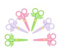 Frepxzlk Forbici per bambini, 6 pezzi per artigianato per bambini, forbici per bordi di carta artistica, colorate e vari disegni, più sicure da usare per i bambini