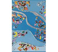 Frequency of Flow: Abstract Art Notebook with Vibrant Full-Color Margins, A5 Blank Pages for Creative Expression and Intuitive Journaling