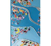 Frequency of Flow: Lined: Original Abstract Art Notebook with Artist-Designed Monochrome Margins, A5 Journal for Structured Writing and Intuitive Reflection