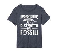 Frequentemente Distratto dai Fossili - Paleontologia Maglietta, Donna Plus-Size, Pervinca, 4X