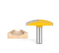 Fresa, 1 pz Punta for fresa a corona orizzontale, codolo da 12 mm 12,7 mm Punta for fresatura classica Punta for fresa for lavorazione del legno Fresa for legno in carburo (dimensioni : 12.7x63.5)