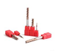 Fresa a 4 taglienti in carburo HRC55 con geometria ottimizzata per un taglio stabile in lega e acciai al carbonio (4x4Dx50)