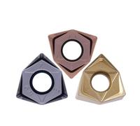 Fresa a candela WNMU080608GM P201F Inserto for fresatura universale ad avanzamento rapido esagonale bilaterale in acciaio inossidabile, 1 pezzo(WNMU080608GH M201F)