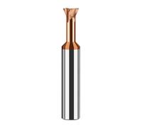 Fresa a coda di rondine, 45 60 Frese in acciaio al tungsteno in carburo da 75 gradi Frese for smusso for metalli Alluminio(60 degree,COATED_D9X60L)