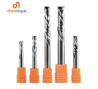 Fresa a compressione lavorazione del legno Taglio SU e GIÙ Due flauti Utensile per fresatura in metallo duro a spirale Router Punte per fresa per legno