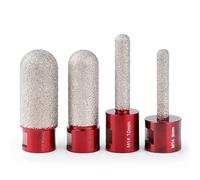 Fresa a con punta diamantata brasata a secco M14 da 8/10/20/25 mm(4PCS)