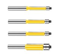 Fresa a doppio cuscinetto di precisione con fusto da 8 mm per migliorare la stabilità durante le attività di taglio e profilazione, set di frese multifunzione