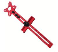 Fresa a fresa superiore - Supporto in alluminio 4 in 1, fresa per la lavorazione del legno, piastra per fresa regolabile, stencil e dispositivo di taglio circolare per fori precisi