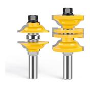 Fresa a mortasa for telaio di pannelli di ante di armadi regolabili in 2 pezzi(2pcs 12mm)