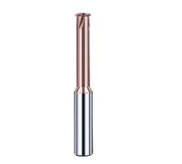 Fresa a spirale a dente singolo in carburo di tungsteno 3 taglienti 4 lame Fresa CNC Fresa for filettatura M3 M4 M5 M6 M8 M10 Frese for filettatura Punte for router(M8xP1.25xD6x50mm,TICN-HRC55)