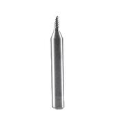 Fresa a spirale con gambo da 3,175 mm, fresa a flauto singolo, for CNC 3D, taglio for incisione for legno(D1.5x5x3.175Dx38.1L)