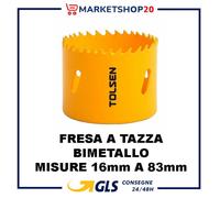 FRESA A TAZZA BI-METALLO 16mm / 83mm