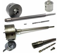 Fresa a tazza carotatrice per muro da 30 a 160mm + asta da 60 cm SDS PLUS