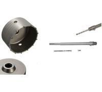 FRESA A TAZZA MM 120 CAROTATRICE CON ASTA SDS max 350 MM CEMENTO MURO MATTONI