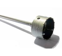 FRESA A TAZZA MM 65 CAROTATRICE CON ASTA SDS PLUS 350 MM CEMENTO MURO MATTONI