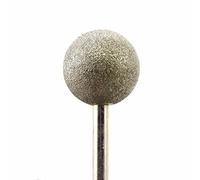 Fresa abrasiva diamantata con testa sferica da 15-50 mm di diametro, punte montate rivestite, frese a sfera rotonda, gambo, grana 6, 80, utensili grossolani for pietra wanglan(Head Diameter 25mm)
