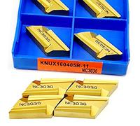fresa ad inserto in carburo， fresa in carburo Inserti for frese Utensile for tornitura Met di alta qualità 10 pezzi KNUX160405R NC3030 Utensile in lega dura Inserto in carburo for tornio KNUX0405R(KNU