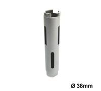 Fresa al diamante per carotatrice Ø 38 mm - lunghezza 160mm