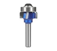 Fresa angolare arrotondata per ridurre le scheggiature e le scheggiature, con gambo da 8 mm per finiture lisce in materiali compositi in legno, punta tonda a quattro scanalature