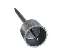 FRESA CAROTATRICE A TAZZA 100 MM BARRA ASTA SDS PLUS 35CM PROLUNGA PUNTE TRAPANO