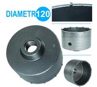 FRESA CAROTATRICE A TAZZA 120 MM PER MURO FRESE PIETRA CALCESTRUZZO CEMENTO