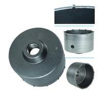 FRESA CAROTATRICE A TAZZA 80 MM PER MURO FRESE PIETRA CALCESTRUZZO CEMENTO