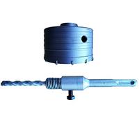 Fresa carotatrice tazza diametro 125 mm con punta sds-plus