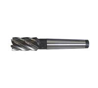 Fresa cilindrica frontale 20 mm 4 taglienti Cono Morse CM 2 HSS Co 5% Cobalto