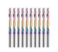 Fresa CNC per Legno e Alluminio VHM, Singola con Gambo 3,175 mm x Lunghezza di Taglio 22 mm, Rivestimento DLC