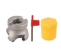 Fresa CNC per spianatura con 4 eliche e design offset a spirale, utensile da taglio per tornio in acciaio 40Cr per applicazioni di lavorazione dei metalli, compatibile con SEKT1204