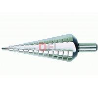 FRESA CONICA A GRADINI HSS IN ACCIAIO DA mm 4÷30 ALLARGAFORI PUNTA FRESE