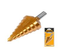 FRESA CONICA A GRADINO 10-45mm - RIVESTIMENTO TITANIO - ALLARGAFORI - INGCO AKS