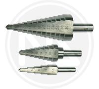 FRESA CONICA HSS a gradini 4 20 - 6 30 punta svasatrice ALLARGAFORI per trapano