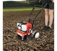Fresa da giardino a benzina, 1900 W, zappa 52 cc, 6500 - 7000R/min, larghezza di lavoro: 30 cm, profondità di coltivazione, 3 - 12 cm, per arare i solchi