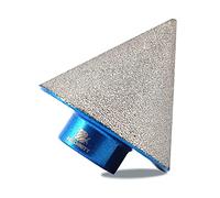 Fresa Diamantata Punte Smusso - BRSCHNITT Fresa Diamantata 50 mm x M14 Punte per Smusso per esistenti di piastrelle in gres porcellanato in marmo di granito