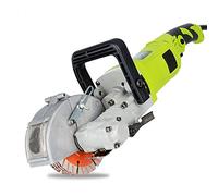Fresa elettrica a fessura, 4000 W, 220 V, 7500 Rpm, fresatrice elettrica per muri, fresatrice elettrica da parete + 5 lame per sega + pompa dell'acqua, larghezza massima di taglio 33 mm (verde)