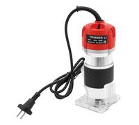 Fresa elettrica per legno da 800 W con base chiara, fresa superiore con regolazione della profondità, trimmer per lavorazione del legno, bordi, scanalature, progetti fai da te, 30000 giri/min, 220 V