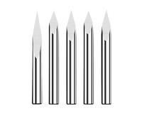 Fresa for fresatura a 3 taglienti, punte for incisione piramidali, gambo da 4 mm/6 mm, fresa in carburo, 20, 30, 40, 45, 60, 90 gradi.(6x45Dx0.1mm)