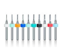 Fresa for PCB in carburo 10 pezzi, gambo da 3,175 mm - Fresa terminale da 0,5/3,175 mm for macchina for incisione CNC(1.4mm 10pcs)