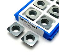 Fresa for spianatura CNC 2 pezzi PCD CBN SEHT1204 SEKT1204 Lama di tornitura di alta qualità for rame, alluminio e altri metalli non ferrosi(SEHT1204-CBN)
